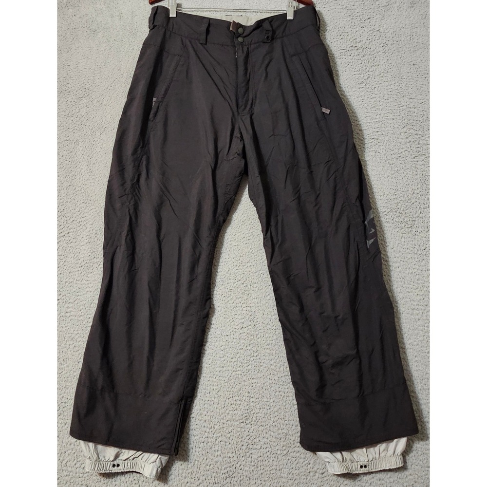 Burton Nylon‎ Snow Pants Black Ski Snow Board Cargo Medium x 33